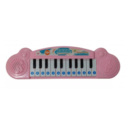 Mini Piano de Juguete Rosado