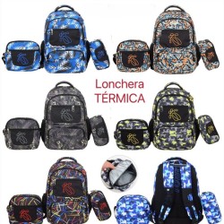 Mochilas 3pcs Totto con Diseños