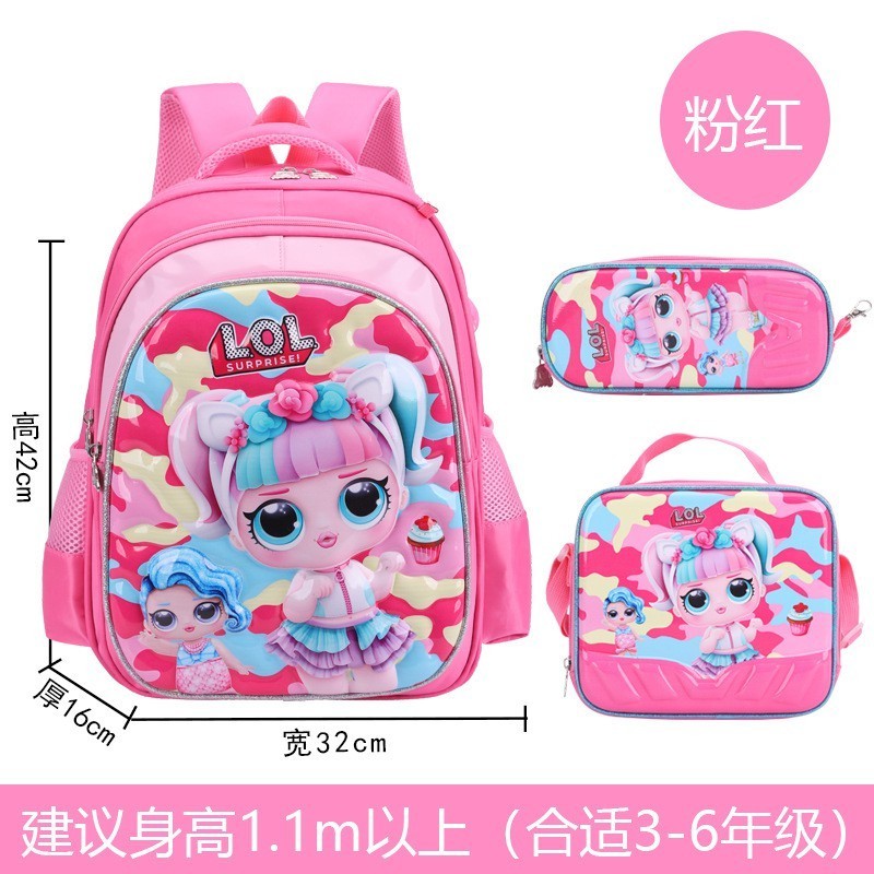 Mochilas Infantiles 3 Pcs  de Niña- 3162 40x30x16