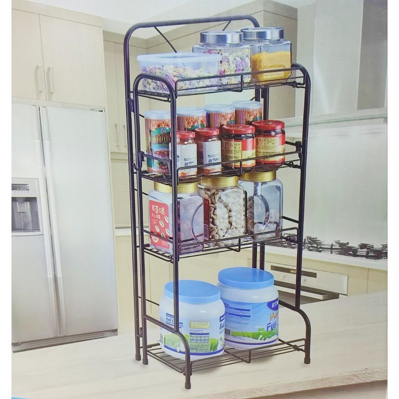 Organizador de Cocina o Multifuncional Metálico 4 Niveles MJ-4036 35.5x19.5x76.5cm