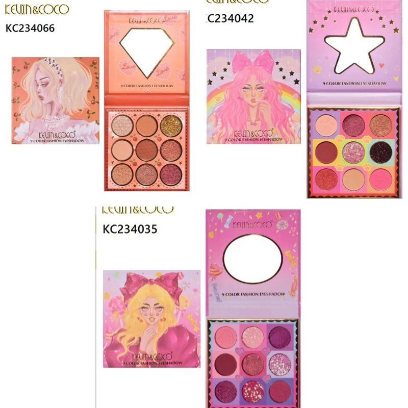 Mini Paleta de Sombras 9 Colores Kevin Coco