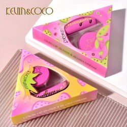 Set duo de Lipgloss y Blush en Crema - Kevin Coco