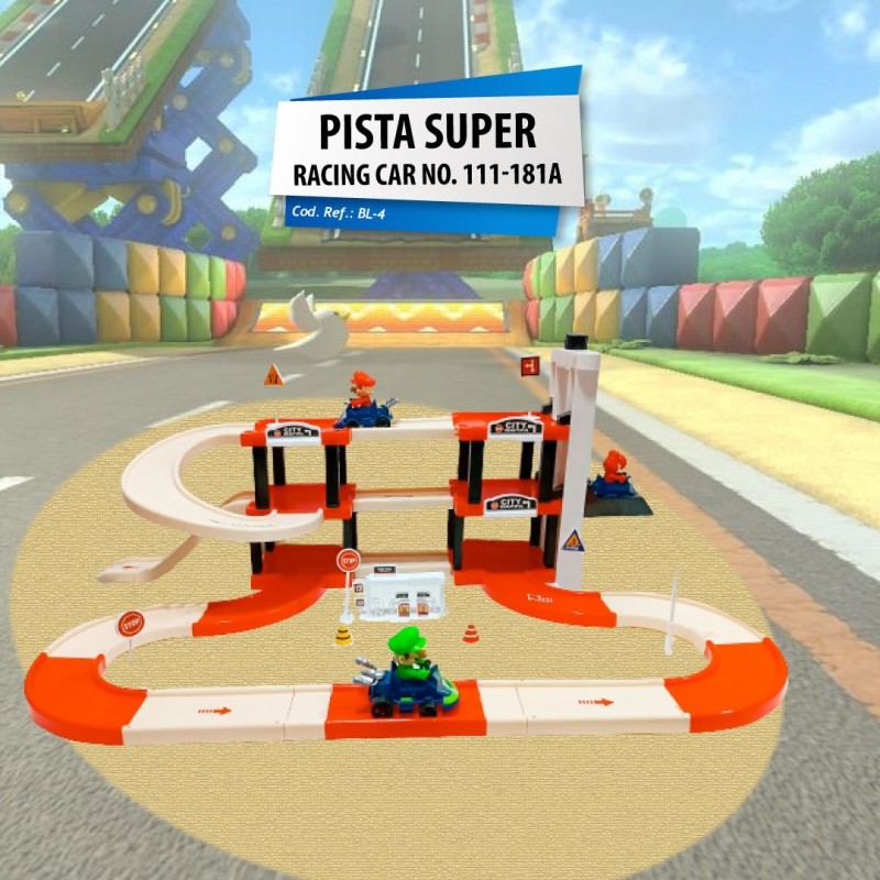 Pista Super Racing Car Mario Bross BL-4