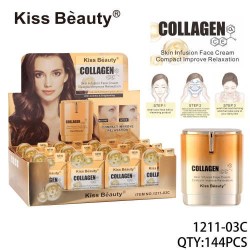 Crema Facial de Colágeno 50ml 1211-03C - Kiss Beauty