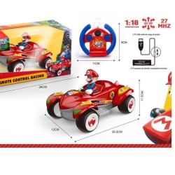 Carro Rojo a Control Remoto Mario Bross